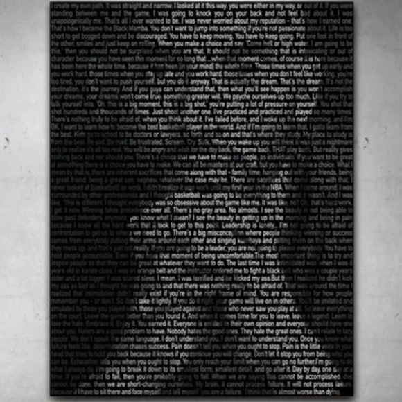 Kobe Bryant Motivational inspirational Quote Print Collection NBA wall art decor - Picture 2 of 9